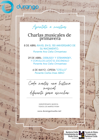 Charlas de primavera: Debussy y Strawinsky y con ellos llego el escandalo