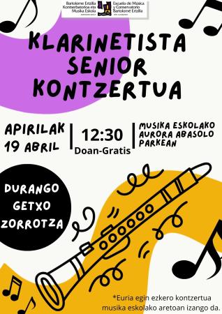 Concierto Clarinetista Senior
